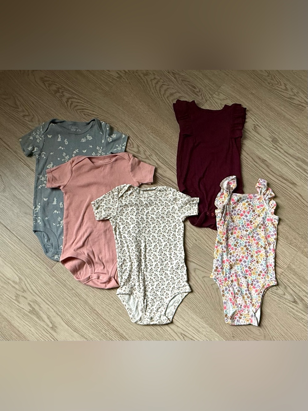 Toddler Girl Onesies - Bundle of 5